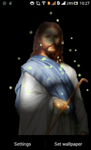 Jesus Fireflie Live Wallpaper Screen 2