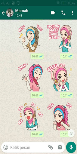 Stiker Wa Hijab WAStickerApps Screen 3