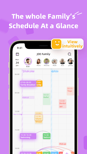 Android application Cubbily Family Shared Calendar screenshort
