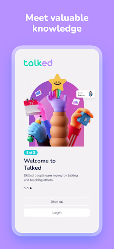 Android application Talked screenshort