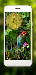 Birds Jungles Clock