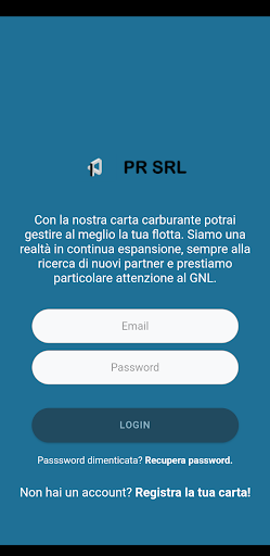 Android application PR Fuel Card screenshort