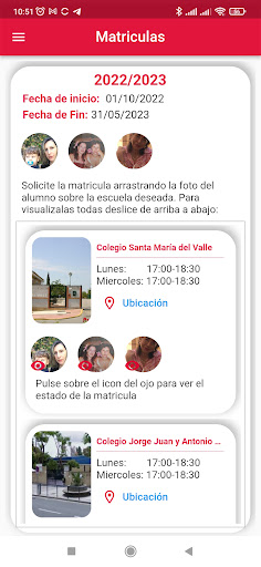 Android application Escuela Los Lentos screenshort
