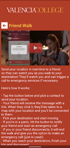 Valencia College Safety Screen 3