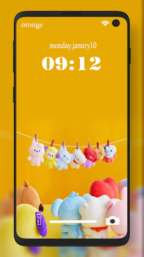 Cute Cartoon Yellow Wallpaper