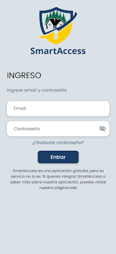 Android application Smart-Access screenshort