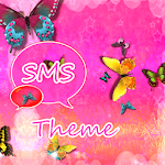 Cover Image of Скачать Красивая розовая тема GO SMS Pro  APK