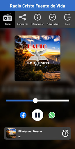 Android application Radio Cristo Fuente de Vida screenshort