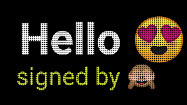 screenshot of LED Banners - Text Scroller