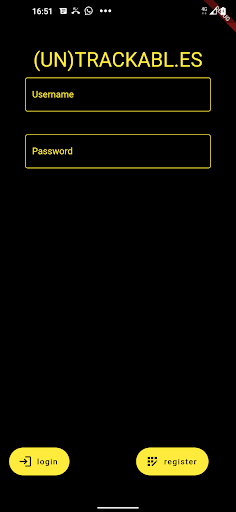Android application (un)trackabl.es screenshort