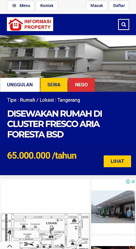 Android application Informasi Property screenshort