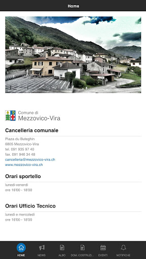 Android application Mezzovico-Vira screenshort