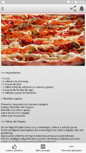 Receitas de Pizzas no Liquidif Screen 3