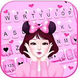 Polka Dot Lovely Girl Keyboard Theme icon
