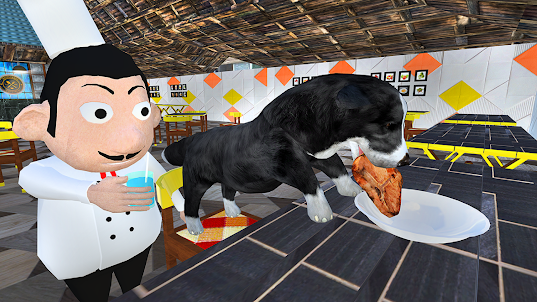 寵物廚師動物餐廳3D