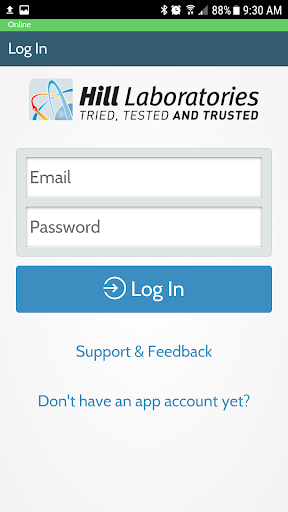Android application Hill Labs screenshort
