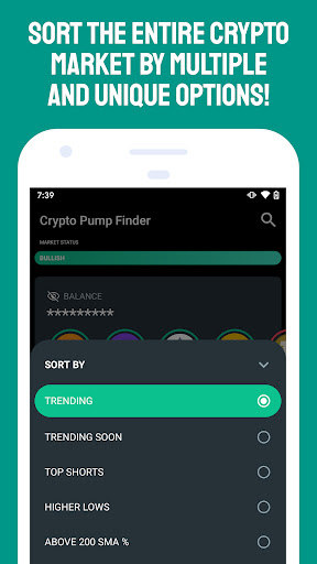 Crypto Pump Finder for Bitcoin Screen 3