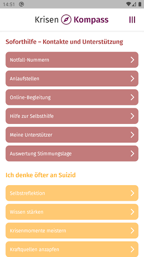 KrisenKompass Screen 2