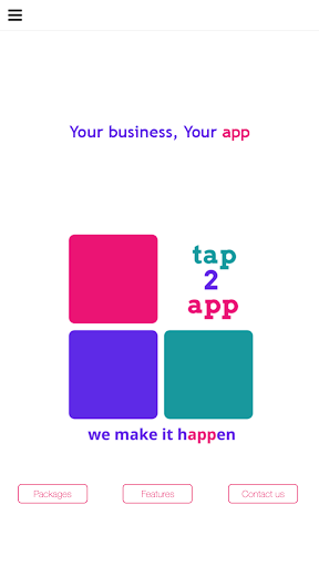 Android application tap2app screenshort