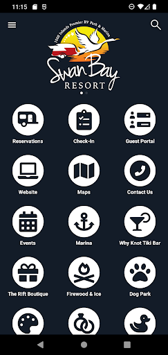 Android application Swan Bay Resort screenshort