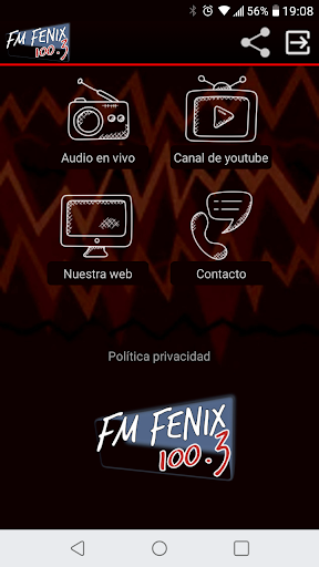 Android application Fm Fenix 100.3 screenshort