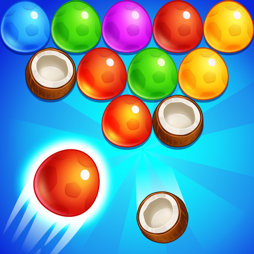 Dino bubble pop Island logo