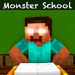 Cover Image of Tải xuống Herobrine Monster School Mod cho Minecraft PE  APK