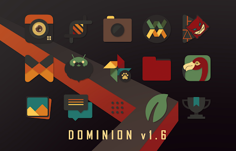 Pamje nga ekrani i Dominion - Dark Retro icons
