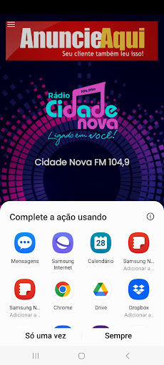 Cidade Nova FM 104,9 Jauru Screen 2