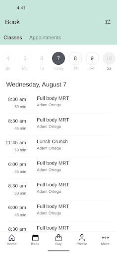 The Set Fitness Screen 2