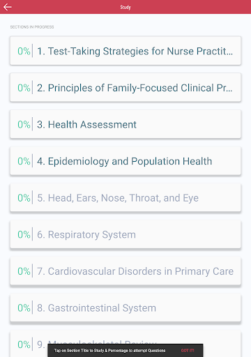 Screenshot of Family Nurse Practitioner Q&A