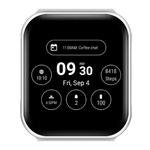 Pixel Slick Watch Face logo