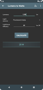 Lighting Calculations APK 5.3.1 for android 3
