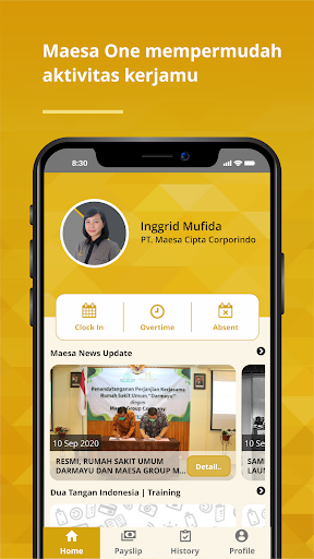 Android application Maesa (Under Development) screenshort