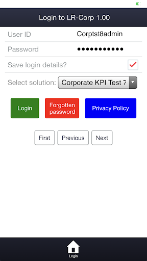 Android application LR-Corp screenshort
