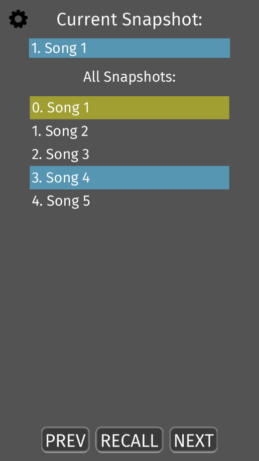 Android application mRecall screenshot