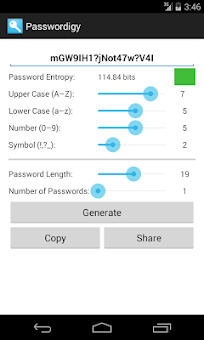 Passwordigy Password Generator screenshot 1