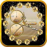 Cover Image of Unduh Gold Digital Clock Widget  APK