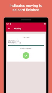 Move files to SD card لقطة شاشة