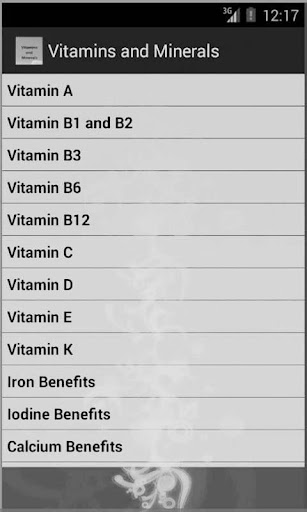 Vitamins and Minerals Screen 2