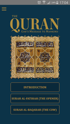 Android application The Quran|The Opener & The Cow screenshort