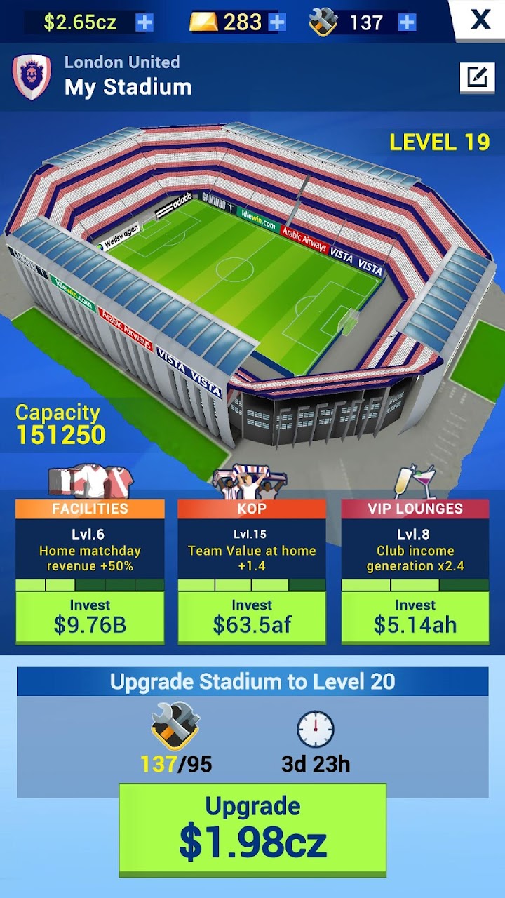 Hack Idle Eleven – Soccer tycoon