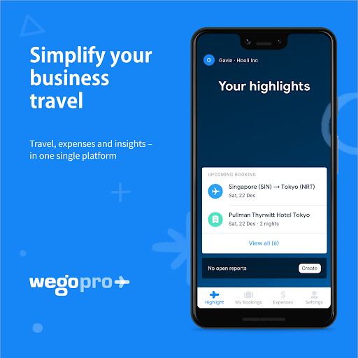 Android application WegoPro - travel & expenses screenshort