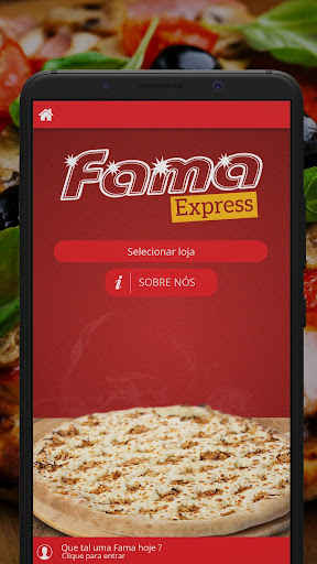 Android application Pizzaria Fama Express screenshort