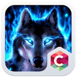 Wolf Blue Flames Theme Meizu icon