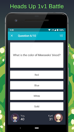 Android application Fan Quiz for Rick and Morty screenshort
