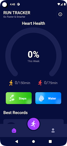 Heebo Run Tracker, StepCounter Screen 3