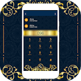 Golden Luxury Contact Theme Phone Dialer icon