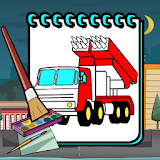 Vehicles Coloring Book Game icon