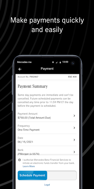 Screenshot 4 Mercedes me connect Finance android